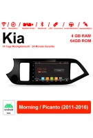 8 Zoll Android 10.0 Autoradio / Multimedia 4GB RAM 64GB ROM Für Kia Morning / Picanto 2011-2016 Mit WiFi NAVI Bluetooth USB