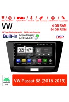 10.1 Zoll Android 10.0 Autoradio / Multimedia 4GB RAM 64GB ROM Für VW Passat B8 2016-2019 Built-in Carplay