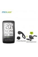 Meilan M4 Wireless Fahrrad Tachometer Herzfrequenzmesser Trittfrequenz Geschwindigkeitssensor Wasserdichte Stoppuhr