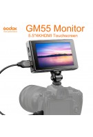 Godox GM55 5,5 Zoll IPS Touchscreen On Camera Monitor 4K HDMI Ausgang 160° Weitwinkel 3D LUT für DSLR ILDC Kameras