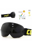 COPOZZ Skibrille Doppelschicht UV400 Anti-Fog große Skimaskenbrille