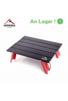Widesea Camping Mini Tragbarer Klapptisch für Outdoor-Picknick Barbecue-Touren Geschirr Ultraleichter klappbarer Computerbett-Schreibtisch