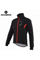 ROCKBROS Radfahren Jacke Winter Winddicht Wasser Repellet Reflektierende Jacke Warme Mountainbike Verlängern Manschette Männer Frauen Jacke