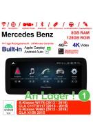 Snapdragon 665 8 Core Autoradio / Multimedia 8GB RAM 128GB ROM Für Benz A-Klasse W176 CLA C117/X117 G-Klasse W463 GLA X156 Built-in CarPlay