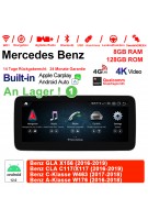 12.3" Qualcomm Snapdragon 665 Android 12.0 4G LTE Autoradio/Multimedia 8GB RAM 128GB ROM Für Benz GLA X156 CLA C117/X117 C-Klasse W463 A-Klasse W176 Built-in CarPlay