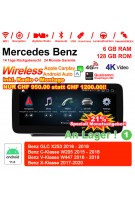 12.3 Zoll Snapdragon 685 8 Core Android 13.0 4G LTE Autoradio / Multimedia 8GB RAM 128GB ROM Für Benz GLC C-Klasse V-Klasse Built-in CarPlay
