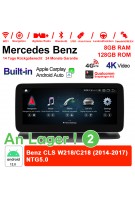 12.3 Zoll Snapdragon 665 8 Core Android 12.0 4G LTE Autoradio / Multimedia 8GB RAM 128GB ROM Für Benz CLS W218/C218 2014-2017 Built-in CarPlay