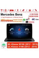 9 Zoll Qualcomm Snapdragon 685 8 Core Android 13.0 4G LTE Autoradio / Multimedia 8GB RAM 128GB ROM Für Benz ML-Klasse W166 GL-Klasse X166 Mit WiFi NAVI