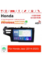 9 Zoll Android 12.0 4G LTE Autoradio / Multimedia 4GB RAM 64GB ROM Für Honda Jazz 2014-2020 Built-in Carplay