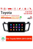 10.1 Zoll Android 12.0 4G LTE Autoradio / Multimedia 8GB RAM 128GB ROM Für Toyota RAV4 2013-2018 Built-in Carplay/ Android Auto
