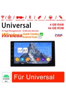 7 Zoll Android 12.0 Autoradio / Multimedia 4GB RAM 64GB ROM für Universal GPS Navigation Stereo Radio Built-in Carplay / Android Auto