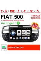 6.2 Zoll Android 10.0 Autoradio / Multimedia 2GB RAM 16GB ROM Für Fiat 500 2007-2011 Mit WiFi NAVI Bluetooth USB Schwarz