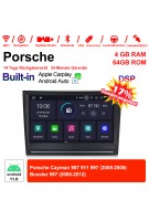 8 Zoll Android 11.0 Autoradio / Multimedia 4GB RAM 64GB ROM Für Porsche Cayman 987 911 997 Boxster 987 Mit WiFi NAVI Bluetooth  USB