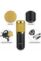 BM800 Mikrofon Kit Computer-Kondensatormikrofon mit Arm Sound Card Pop Filter Windbreak für Gaming Podcasting Live Streaming Musikaufzeichnung