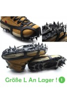 18 Zähne Anti-Rutsch-Eis Schneeschuh Spikes Bergsteigen Wander Steigeisen