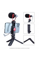 Ulanzi Smartphone Video Kit Mikrofon Stativ Vlog Set Telefon Stativ Montieren Kit 3,5 MM Jack Video Audio Mikrofon