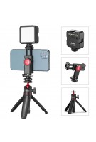 Ulanzi ST-06 Vlog Kit Mini LED Video Licht Erweiterbar Stativ Kalten Schuh Telefon Montieren Vlog Mount Kit Youtube Live Zubehör