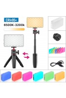 Ulanzi MT-08 VL120 Mini Stativ LED Licht Kit Dimmbare Füllen Licht mit Farbe Gel Live Broadcast Youtube Kit