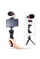 Ulanzi Smartphone Video Kit ST-02S Handy Halterung Montieren + MT-03 Stativ Desktop Flexible + VM-Q1 Mikrofon