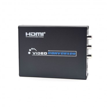 BK-10 HDMI to 3RCA AV CVBS Composite & S-Video R/L Audio Converter Adapter Upscaler