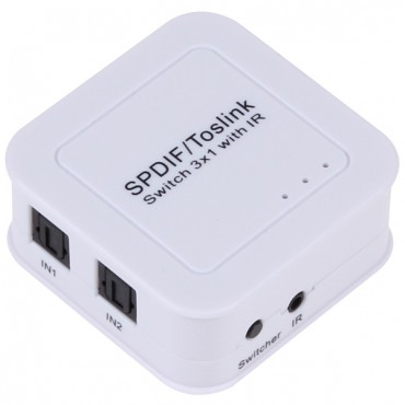 TOSLINK Digital Optical Audio 3x1 Switcher
