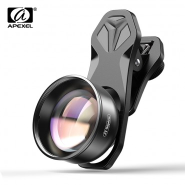 APEXEL HD 2x Tele Porträt Objektiv Professionelle Handy Kamera Teleobjektiv für iPhone, Samsung Android Smartphones