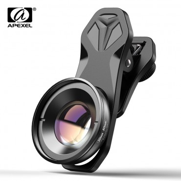 APEXEL HD 30-80mm super makro objektiv optic telefon kamera lentes für iPhone Samsung alle smartphones