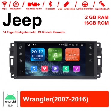 7 Zoll Android 10.0 Autoradio / Multimedia 2GB RAM 16GB ROM Für Jeep Wrangler