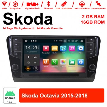 9 Zoll Android 10.0 Autoradio / Multimedia 2GB RAM 16GB ROM für Skoda Octavia 2015-2018