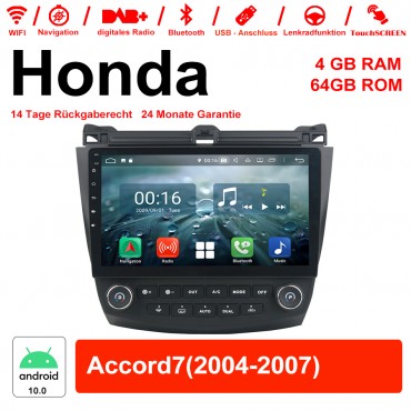 10.1 Zoll Android 10.0 Autoradio / Multimedia 4GB RAM 64GB ROM Für Honda Accord7 Mit WiFi NAVI Bluetooth USB