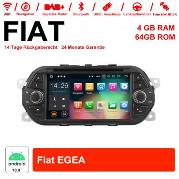 7 Zoll Android 10.0Autoradio / Multimedia 4GB RAM 64GB ROM Für Fiat EGEA
