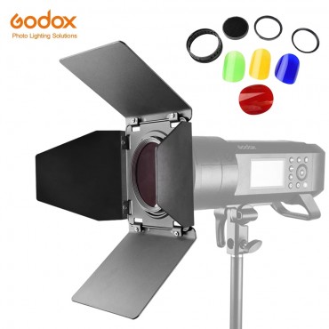 Godox BD-08 Honeycomb Grid Barn Tür mit Farbe Filter für Godox AD400Pro Outdoor Flash-Strobe Licht Monolight BD08