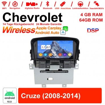 7 Zoll Android 10.0 Autoradio / Multimedia 4GB RAM 64GB ROM Für Chevrolet Cruze 2008-2014 Mit WiFi NAVI Bluetooth USB