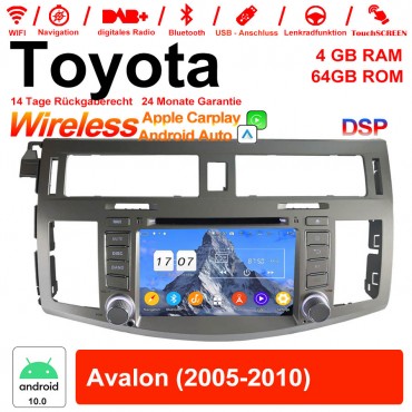 8 Zoll Android 12.0 Autoradio / Multimedia 4GB RAM 64GB ROM Für Toyota Avalon 2005-2010 Mit WiFi NAVI Bluetooth USB