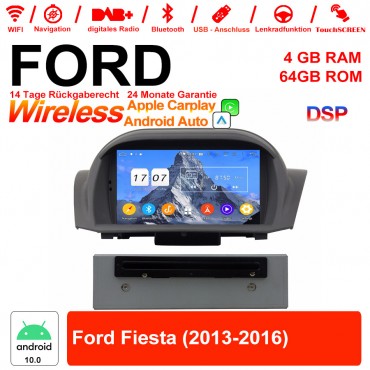 7 Zoll Android 12.0 Autoradio / Multimedia 4GB RAM 64GB ROM Für Ford Fiesta 2013-2016 Mit WiFi NAVI Bluetooth USB