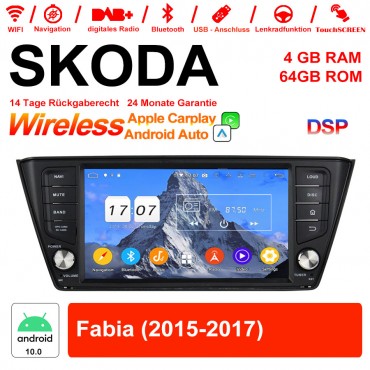 8 Zoll Android 12.0 Autoradio / Multimedia 4GB RAM 64GB ROM Für SKODA Fabia Mit WiFi NAVI Bluetooth USB