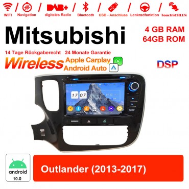 8 Zoll Android 12.0 Autoradio / Multimedia 4GB RAM 64GB ROM Für Mitsubishi Outlander 2013-2017 Built-in CarPlay / Android Auto