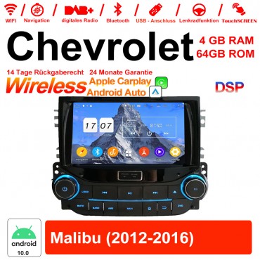 8 Zoll Android 12.0 Autoradio / Multimedia 4GB RAM 64GB ROM Für Chevrolet Malibu 2012-2016 Mit WiFi NAVI Bluetooth USB