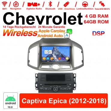 8 Zoll Android 10.0 Autoradio / Multimedia 4GB RAM 64GB ROM Für Chevrolet Captiva Epica 2012-2018 Built-in Carplay / Android Auto