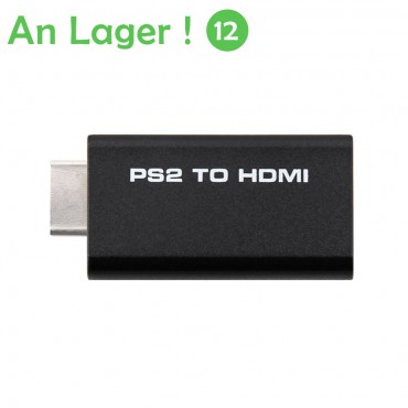 PS2 zu HDMI 480i / 480p / 576i Audio Video Konverter Adapter Unterstützt alle PS2 Anzeigemodi