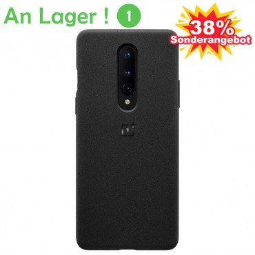 OnePlus 8 Sandstone Bumper Case - Schwarz