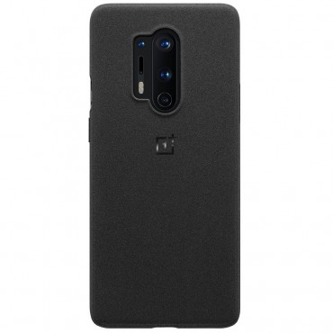 OnePlus 8 Pro Sandstone Bumper Case - Schwarz