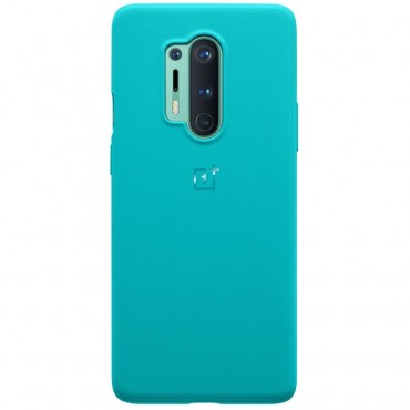 OnePlus 8 Pro Sandstone Bumper Case - Cyan
