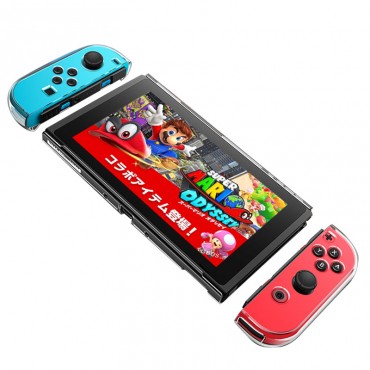 Abnehmbare transparente Crystal PC-Hülle für Nintendo Nintendo Switch NS-Hüllen Harte, klare, hintere Hülle, ultradünne Tasche