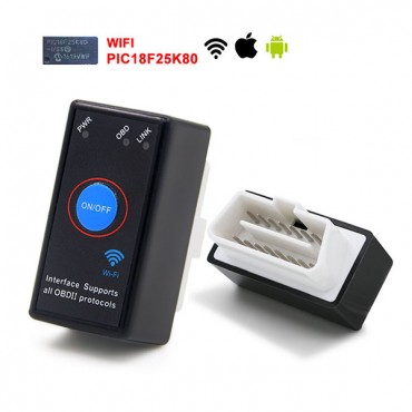 ELM327 V1.5 mit PIC18F25K80 Chip MINI ELM327 Bluetooth 4.0 / Wifi OBD2-Scanner-Codeleser für Android / IOS 12V Car Auto-Diagnosetool