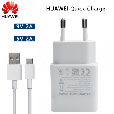 Huawei Original QC 2.0 Schnellladegerät Micro Typ C USB-Kabel