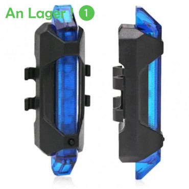  USB wiederaufladbare Fahrrad LED Rücklicht Heck Sicherheit Warnung Radfahren tragbares Licht