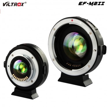 Viltrox EF-M2II Speed Booster Objektiv Adapter ring Focal Reducer Auto Focus 0,71 x für Canon EF Mount objektiv Panasonic olympus M43
