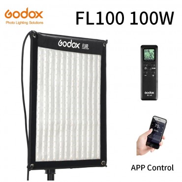 Godox FL 100 100 W Flexible LED Video Licht Rollbar Tuch Lampe mit Controller + Fernbedienung + X- form Unterstützung + Mobile APP