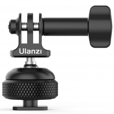 Ulanzi GP-6 Basis Montieren Kalten Schuh 1/4'' für GoPro 9/8/7 Universal Adapter Halterung 360 ° Einstellbar Kugelkopf